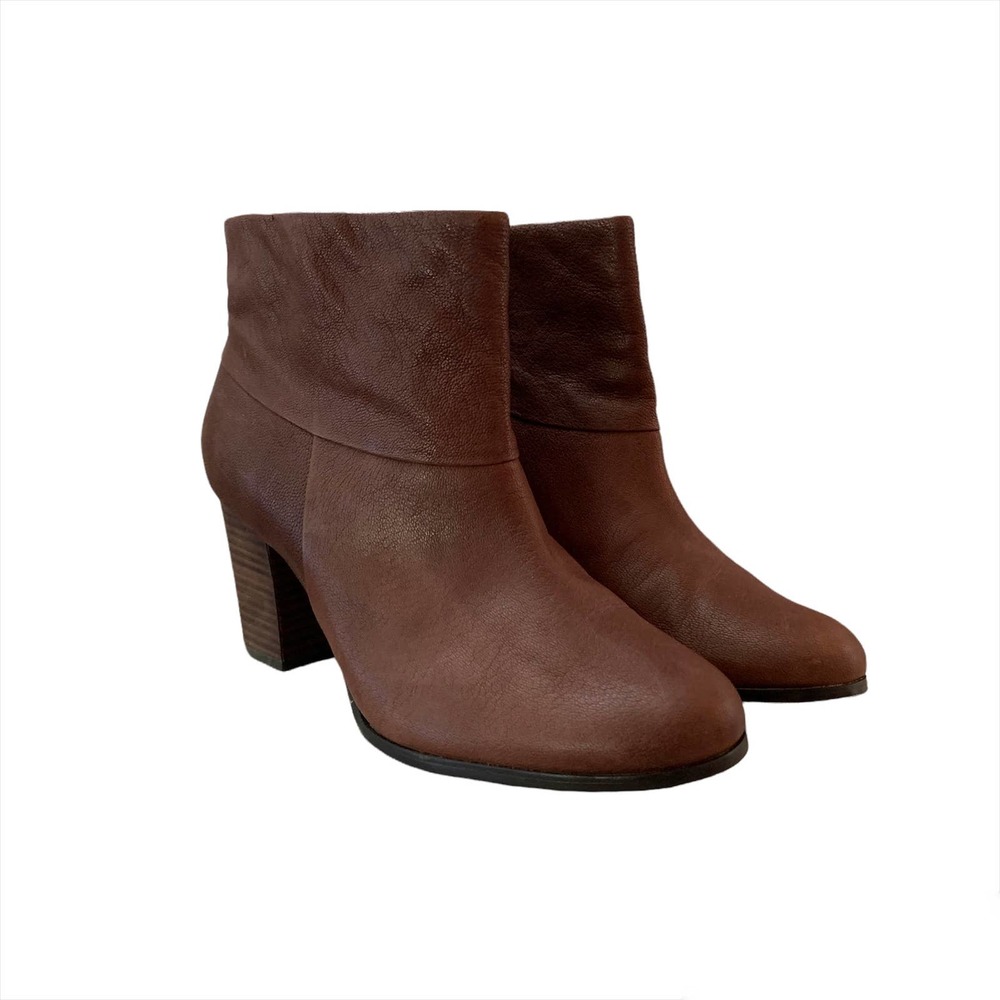Cole Haan Air Sequoia Brown Zip Ankle Booties Size 10 1/2B